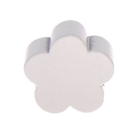 Motivperle/Holzperle Blume 'weiß' 720 auf Lager